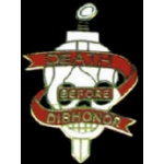 DEATH BEFORE DISHONOR SKULL PIN